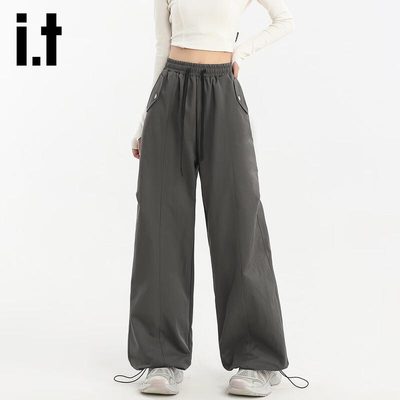 Izzue IT Women's High-Waist Convertible Cargo Track Pants