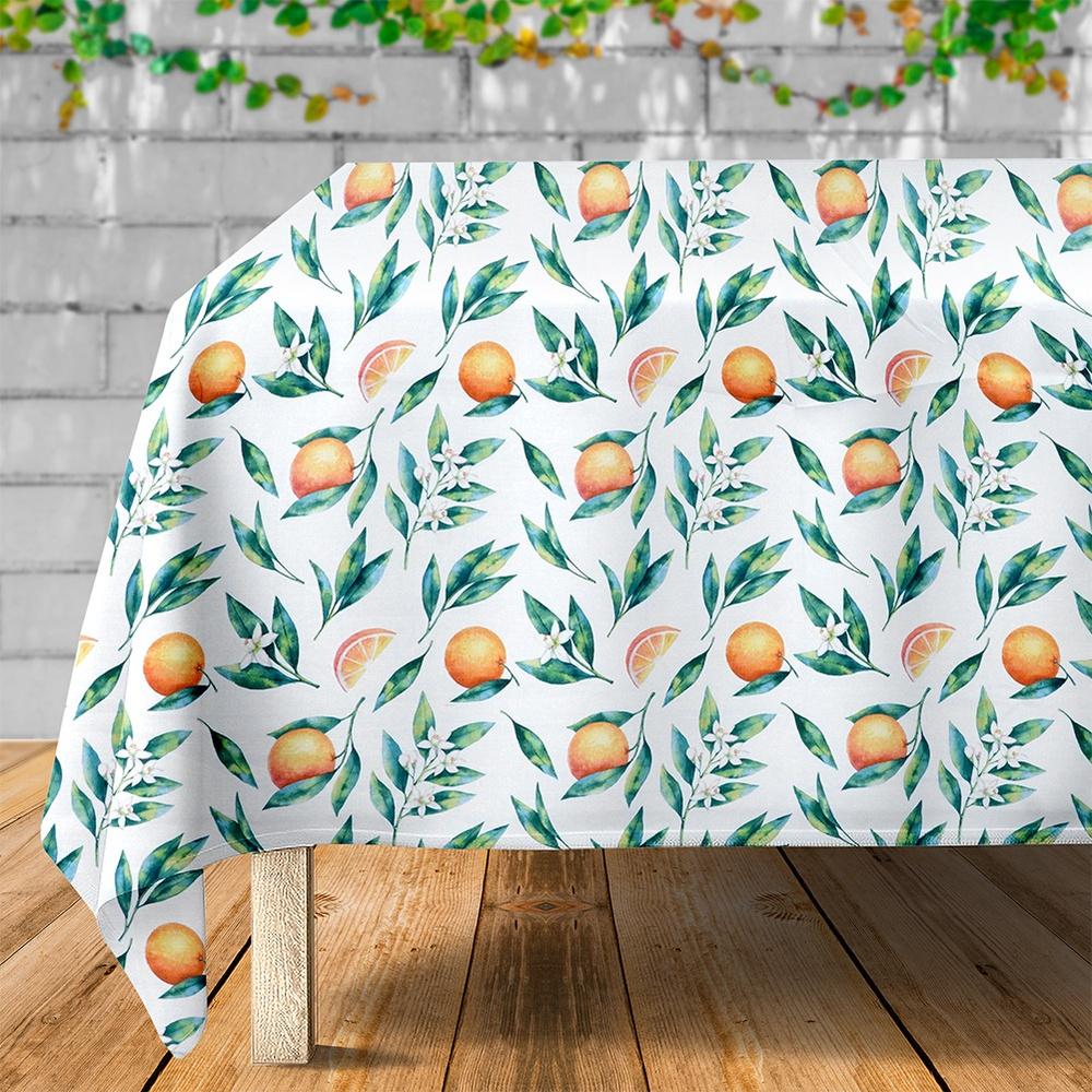 Kitchen Garden Tablecloth for Table, Waterproof, Stain-Resistant, Decorative, 180x130 Cm