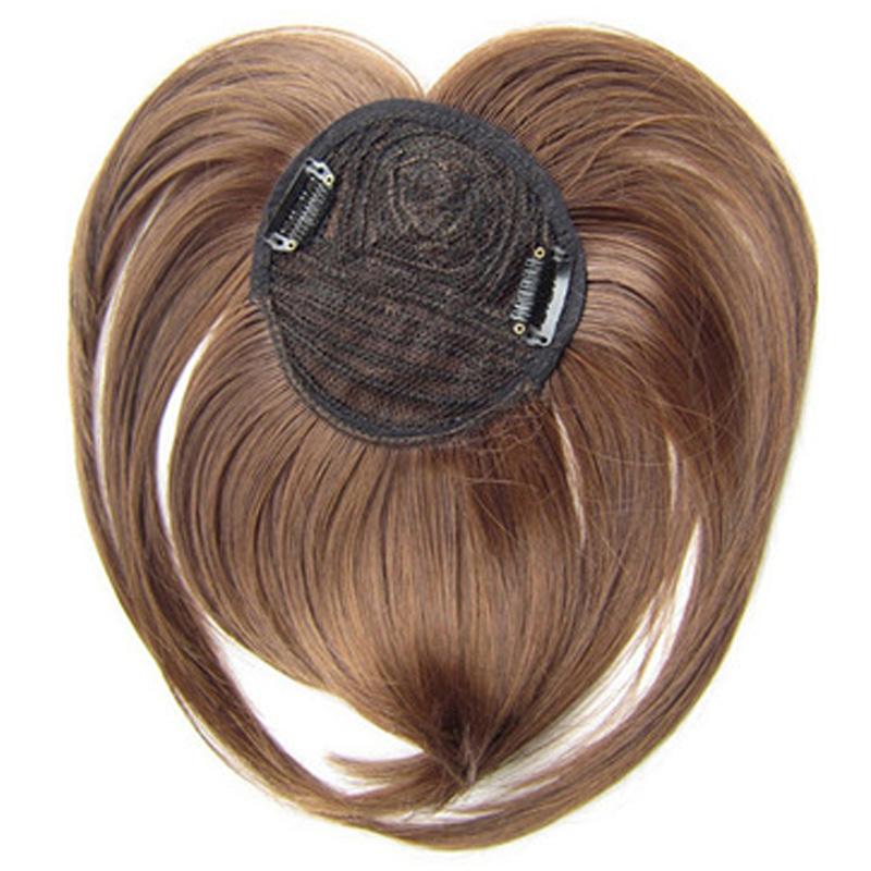 Hair Bangs Blunt-Bang Clip On Hair Extension False Fringe Women's Hairpieces