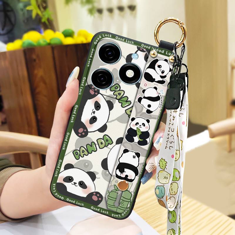 Fashion Design Shockproof Phone Case For Tecno Spark20/KJ5 Protective Back Cover Anti-dust Cute Dirt-resistant Panda