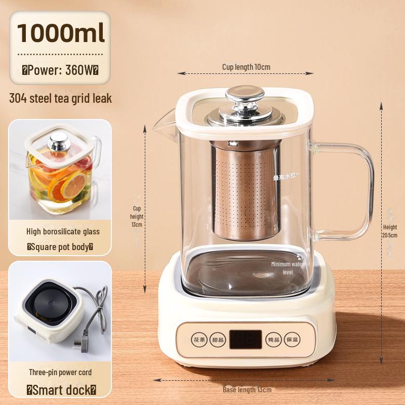 Mini Blumen-Teekanne & Gesundheitstasse - Elegantes Bürogeschenk