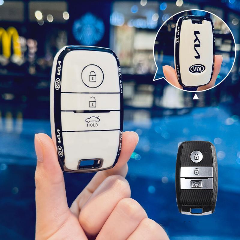 2026 Hot Car Sticker Soft TPU Car Key Case Protector Cover Fob For Kia Rio Sportage R Optima Rio5 Sorento Niro Soul Ceed Cerato
