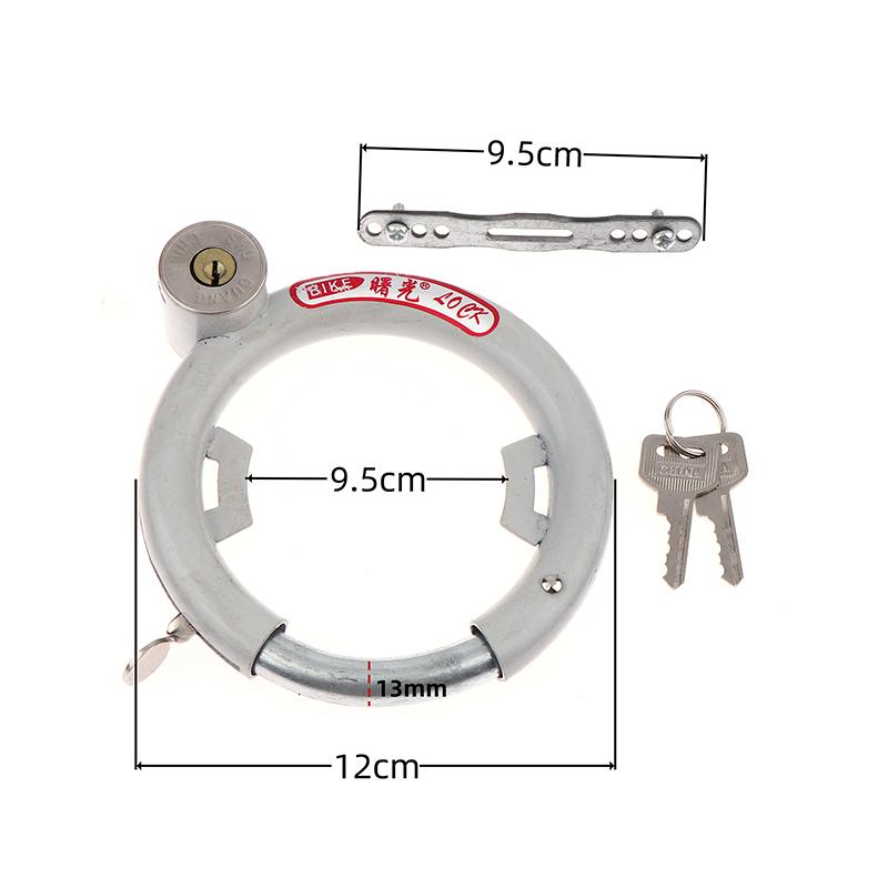 1 Set Anti Theft Alloy With 2 Keys Bike Horseshoe Lock For Mountain Bike Road Bicycle Crab Claw Lock Diy Accessories