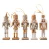 5 Pcs Wooden Nutcracker Soldier Christmas Decoration Christmas Nutcracker Figures Ornaments for Christmas Tree Figures Gifts