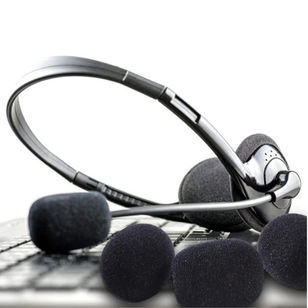 Mic Headset Sleeve Microphone Mic Cover Microphone Windshield Mic Protector Headset Foam Covers