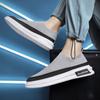 Men's shoes new spring and summer breathable fly-woven sports shoes with socks and one pedal casual flat-soled trendy shoes