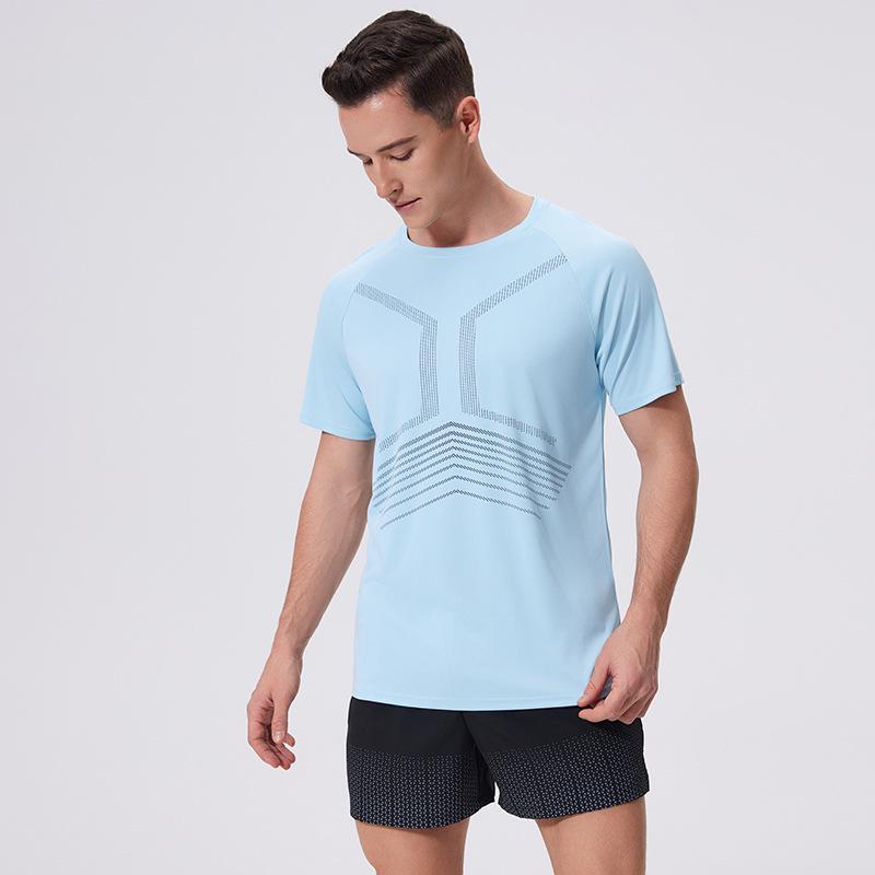 2025 Men's Quick-Dry Breathable Running T-Shirt - Short Sleeve Casual Fitness Top