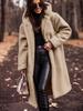 Long Plush Fleece Coat for Women, Soft Warm Winter Outerwear, Multiple Colors Available