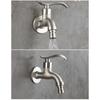 304 Stainless Steel Garden Faucet Wall Mounted Brushed Outdoor Fast Open Bibcock Garden Wash Basin Mop Faucet Torneira Parede