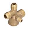 Valve Replacement Components Brass 4 Way Double Pipe Check Valve Accessory