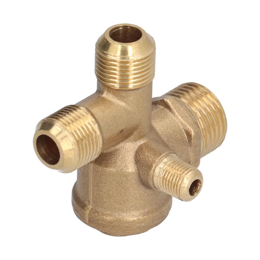 Valve Replacement Components Brass 4 Way Double Pipe Check Valve Accessory