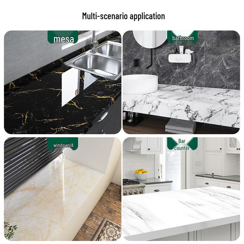 Oil-Proof Waterproof Kitchen Tile Stickers: Dirt-Resistant, Self-Adhesive Wallpaper for Stovetops and Cabinets