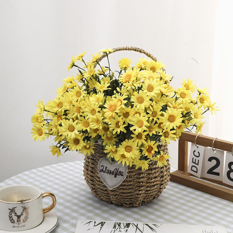Artificial Silk Chrysanthemum Bouquet For Wedding Decor Home Office Styling