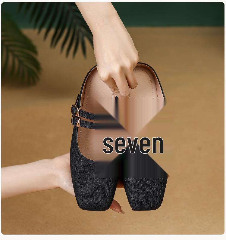 Women's 2024 Summer Flat Mule Slippers - Pointed Toe, Half Coverage, Evening Wear