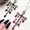 Halloween Retro Gothic Dark Style Tassel Necklace Suitable For Women'S Daily Holiday Parties Wearing Fashionable Necklace