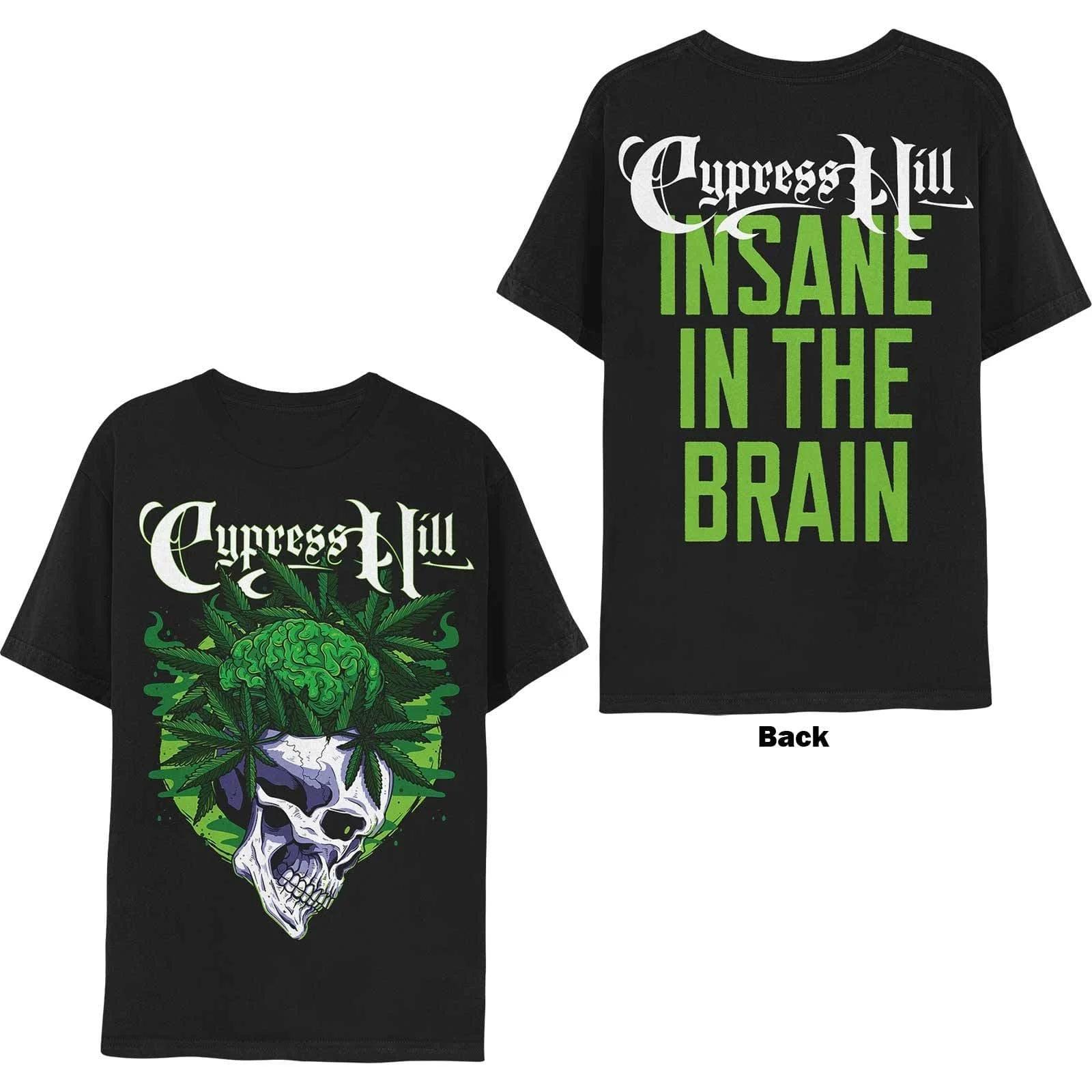 Cypress Hill Insane in The Brain Graphic Print Tshirt Men Women Cotton Streetwear Fashion Summer Tee Oversized Loose Casual Top S