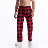 Men's Casual Pants Summer Autumn Checkered Print Pants Loose Fit Elastic Waistband with Drawstring Stylish and Comfortable