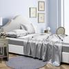 Luxury Satin Fabric Queen Size Bed Sheets Set King High Quality Fitted Sheet Flat Sheet Pillowcase Solid Bed Set Bedsheet Sets
