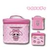 Hatayama Shoji Sanrio Vanity Pouch with Heart My Cosmetic Makeup with H17 x W17 x 34204142 Mirror, Sunglasses, Melody, Pouch, Pouch, Handle, Approx.