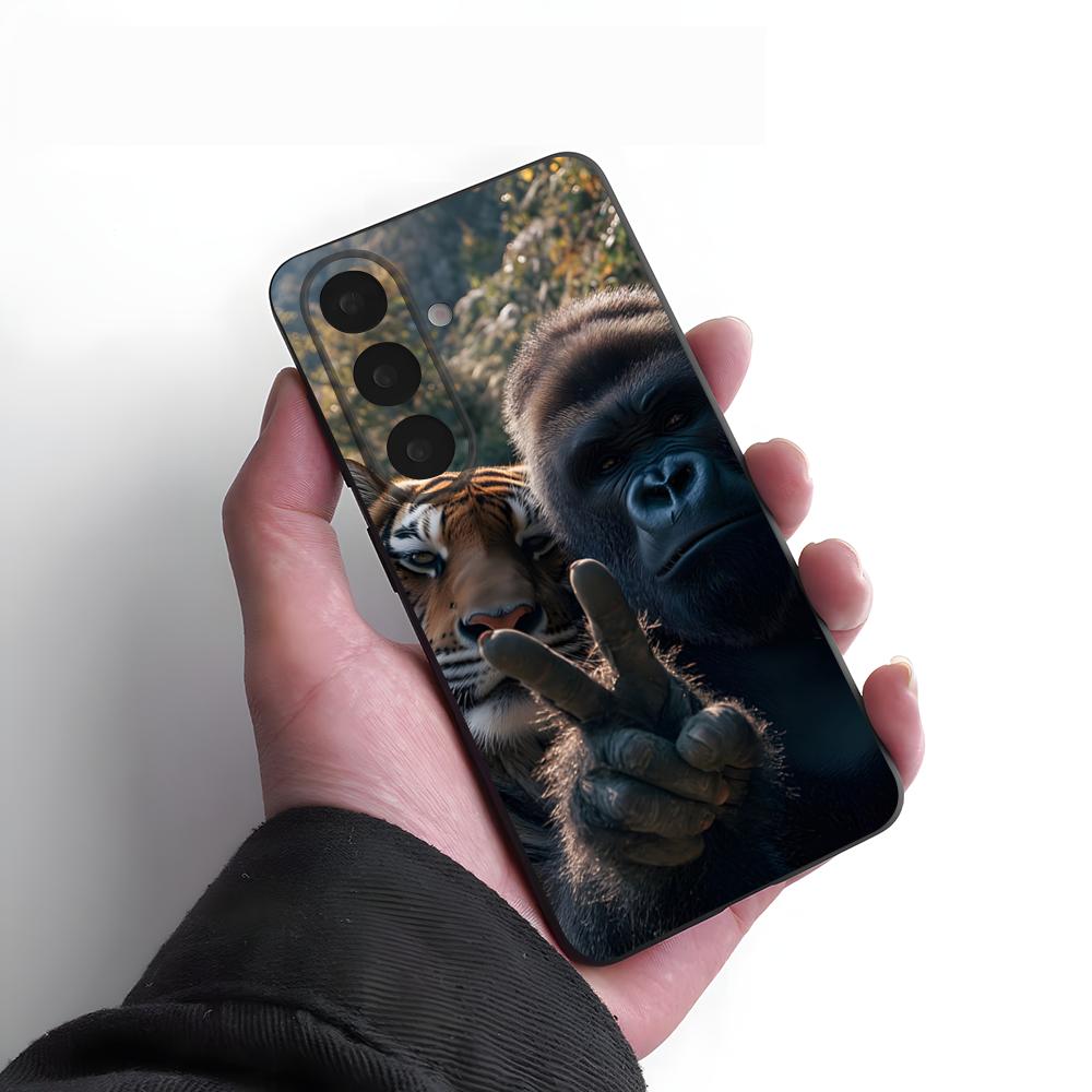 Funny Monkey Phone Case For Samsung A25 A13 A33 5G A54 A36 A35 A56 A52 A14 Shockproof Soft Cover