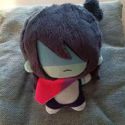 10cm DELTARUNE Kris  Plush Dolls Pendant Mini Kris Printed Stuffed Backpack Toys for Fans Collect Birthday Gifts