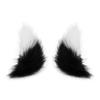 Handmade Plush Wolf Ear Headband Hair Clip Cosplay Accessory Anime Convention Unisex Stylish Decor