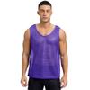 Gilet d'entraînement en maille ajourée pour homme Sport d'équipe Col rond Sans manches Débardeur Musculation Clubwear Tenue de plage