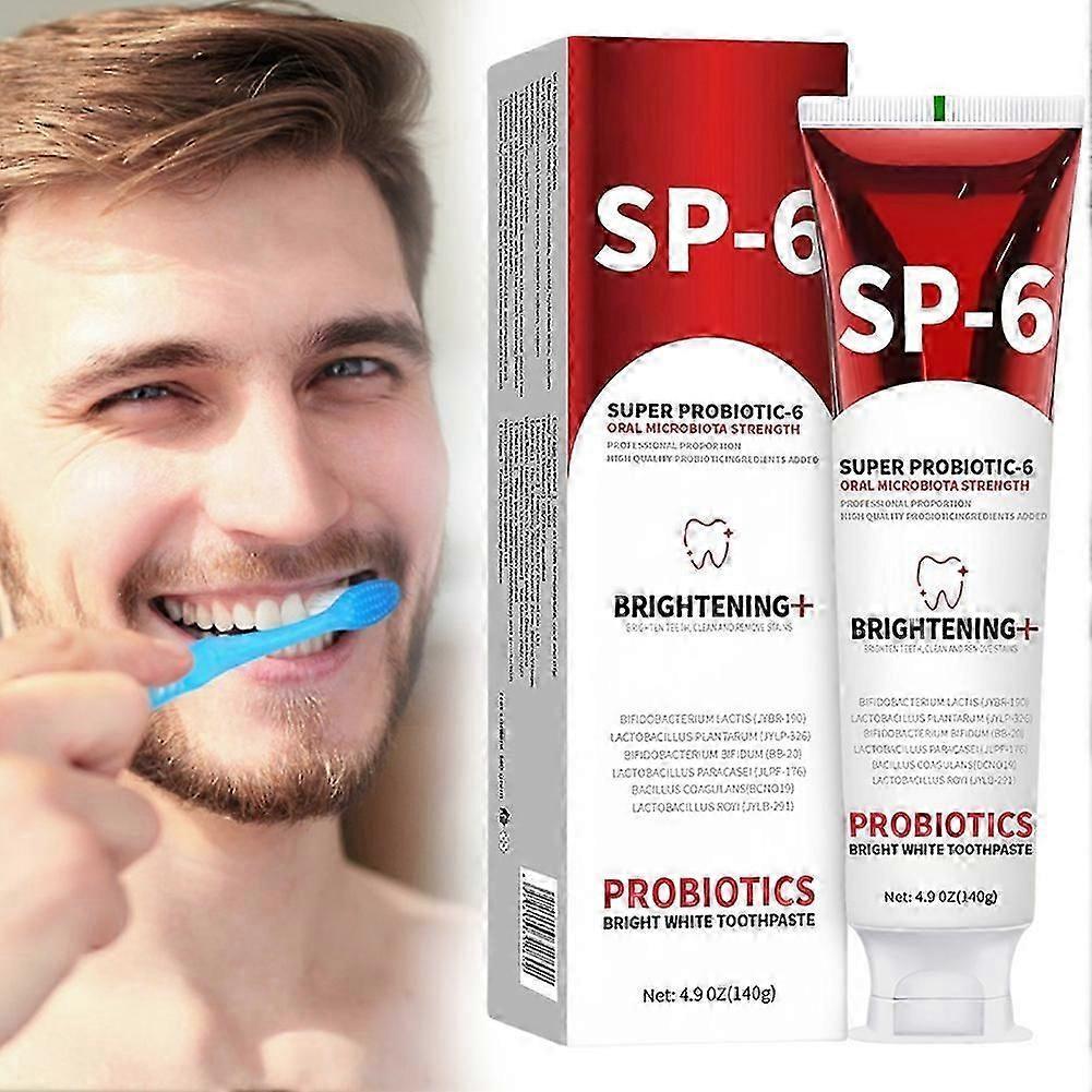 SP6 Probióticos Pasta de Dientes Blanqueadora Eliminadora de Mal Olor para Uso Diario