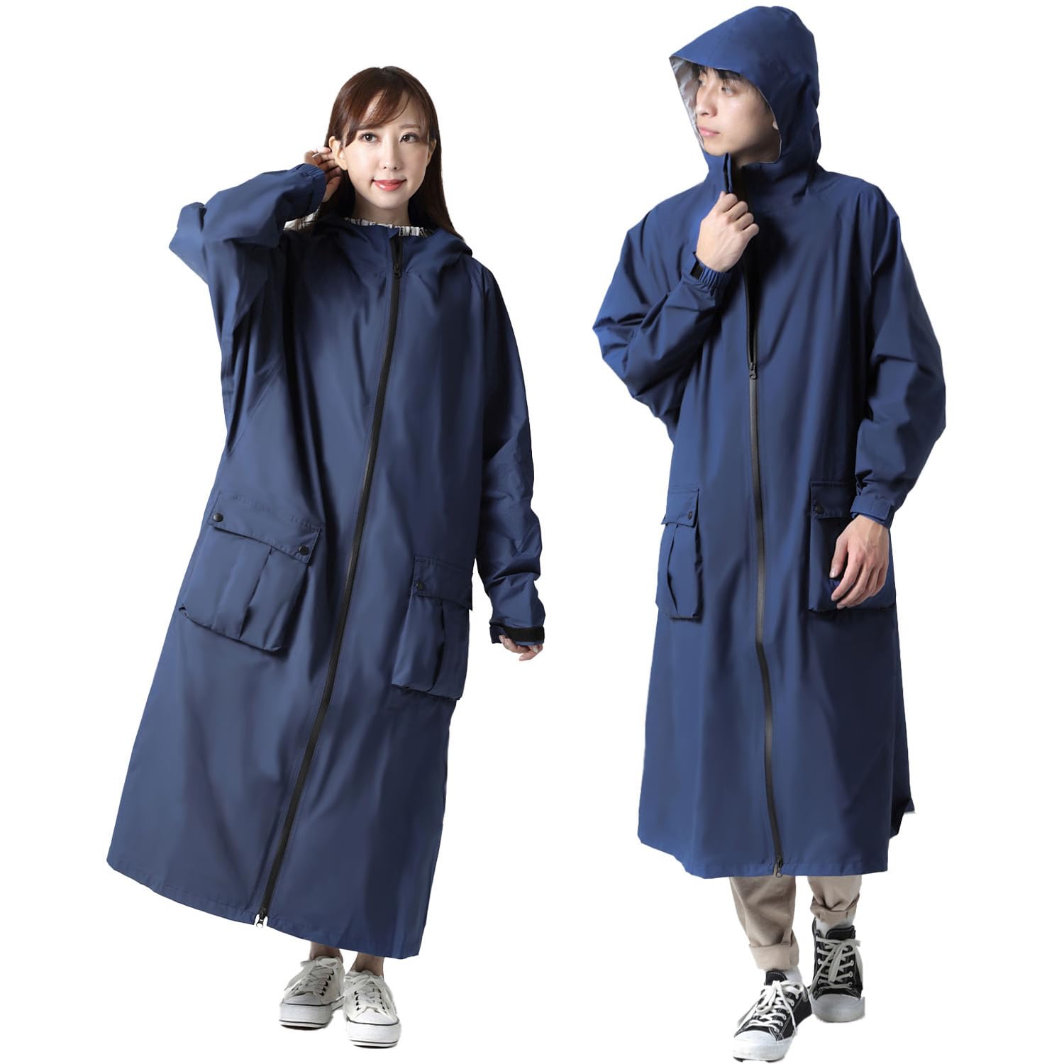 

kairi Raincoat with Waist Bag (Navy, M)