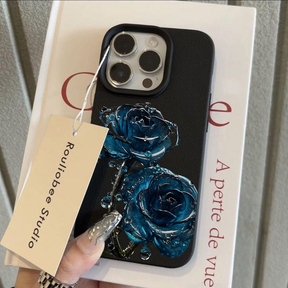 HOT Lotus Rose Luxury Lichee Leather Pattern Phone Case For Redmi Note 14 13 12 11 10 9 8 Pro Plus 4G 5G Shockproof Cover