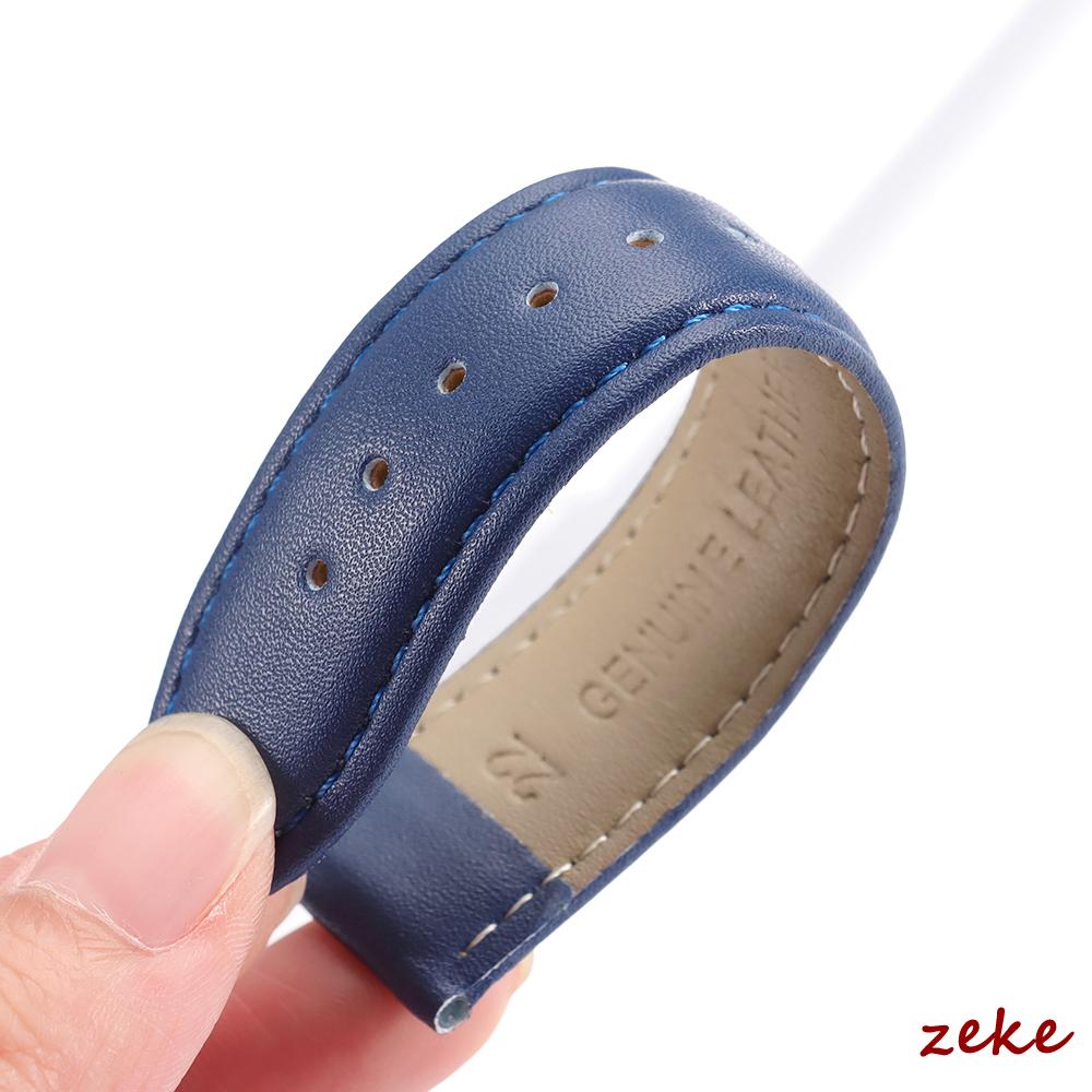 Cinturino per Orologio Universale in Pelle di Vitello Morbido 12/14/16/18/20/22mm Cinturino da Polso con Fibbia in Acciaio Inossidabile Argentata