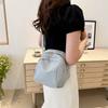 Borsa Quadrata Piccola in Tessuto Oxford Urban Chic da Donna Estate 2024 Borsa a Spalla Versatile Casual