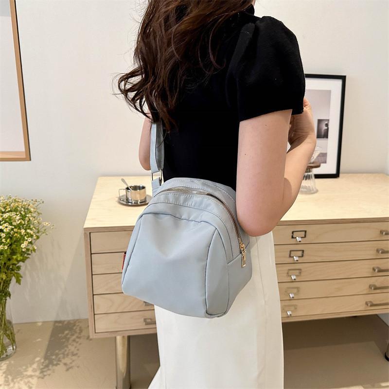 Borsa Quadrata Piccola in Tessuto Oxford Urban Chic da Donna Estate 2024 Borsa a Spalla Versatile Casual