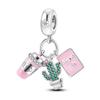 Authentic Charm Bead Charms Plata De Ley Copper Travel Dangle Charm Eiffel Tower Bead Charms Compatible With Charm Bead Charms Women Bracelets Jewelle
