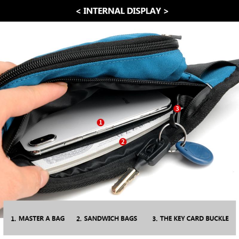 Outdoor Sport Bauchtasche Multifunktionale Offroad-Lauftasche Unisex Freizeitgürtel Hüfttasche Handy Bauchtasche Nachtlauf Ausrüstung Zubehör