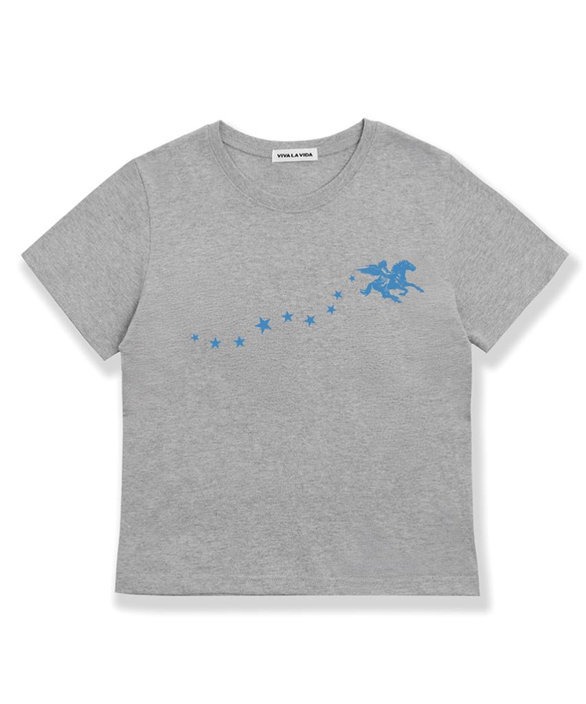Bibalabida Nebula Crop Short Sleeve T-Shirt