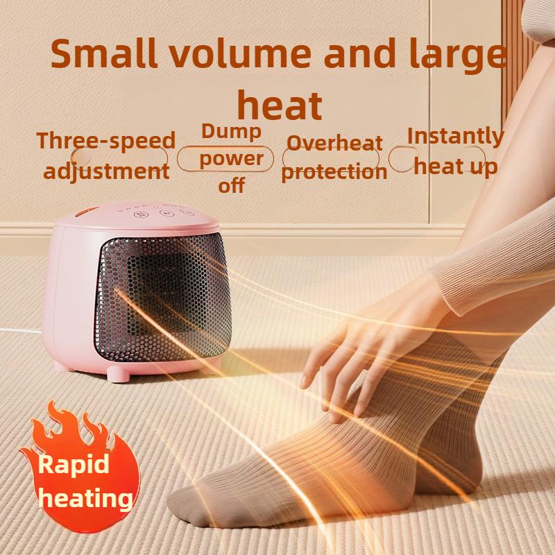220V 1000W Electric Heater Desktop Heater Small Sun Indoor PTC Heater Remote Control Three Level Adjustment Can Be Timed