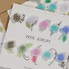 3D Flower Leaf Nails Art Charms Rose Flower Nail Charms for DIY Jewelry Making