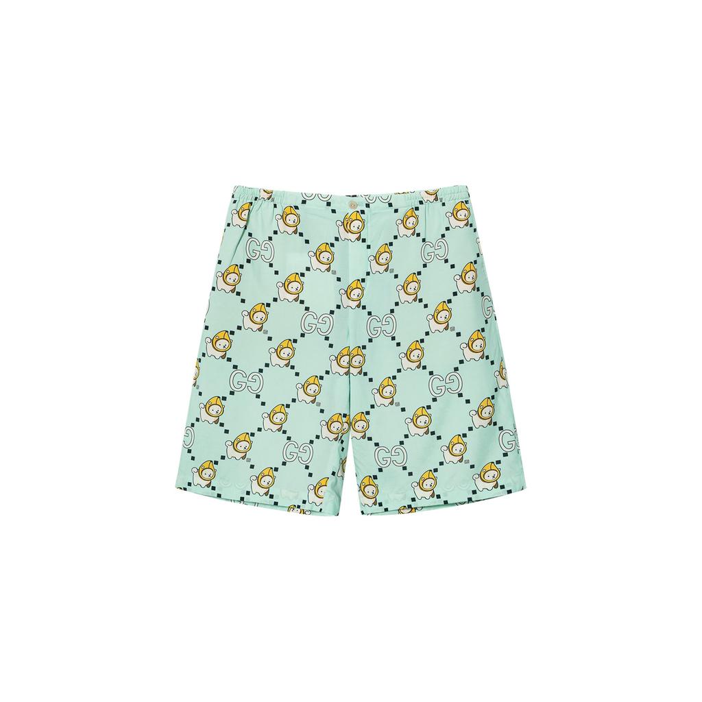 GUCCI Casual Shorts Men's Teal Moderate 734161-ZAMD4-4563