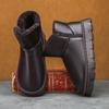 High quality winter warm piled thickened snow boots large size versatile warm cotton shoes non-slip cotton shoes