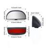 Car Mirror, Blind Spot Car Mirror, Convex Blind Spot Mirror, Auxiliary Mirror, Car Wide