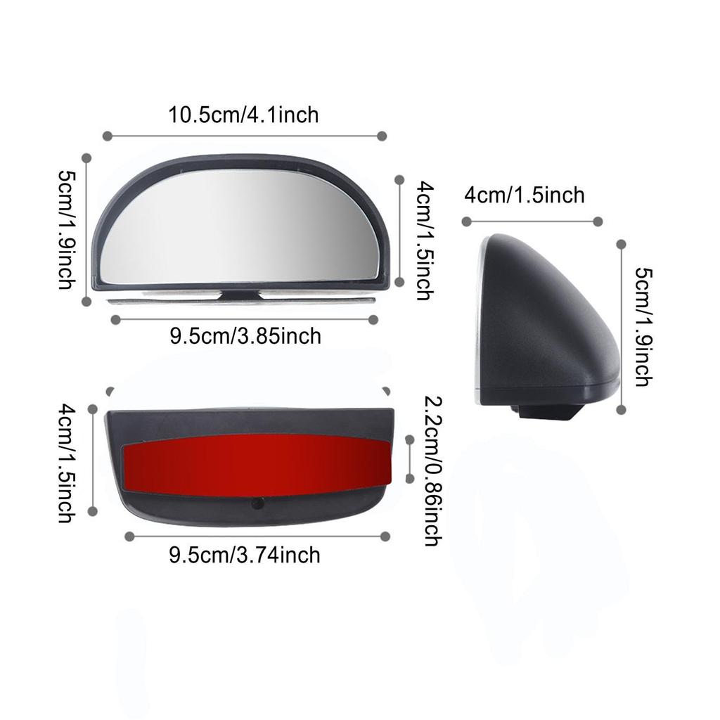 Car Mirror, Blind Spot Car Mirror, Convex Blind Spot Mirror, Auxiliary Mirror, Car Wide