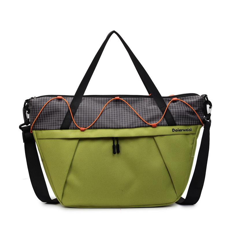 

Straps Sports Fitness Bag Large Capacity Short Trip Travel Bag Short Trip Video Hurricane Roaming Yoga Bag зелений