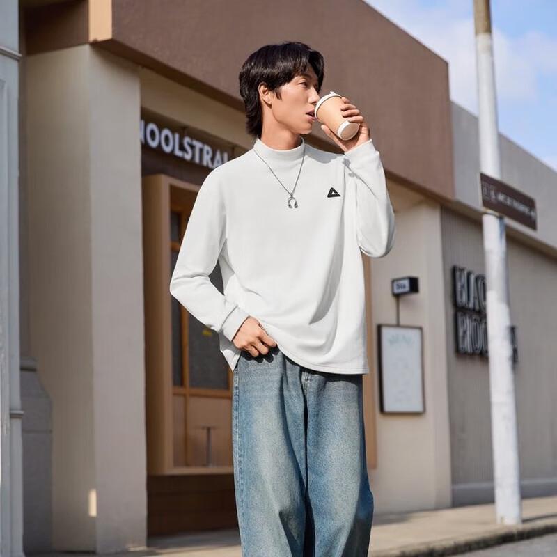 Peak Unisex Fleece-Lined Mock Neck Long Sleeve Sport Top DF654000