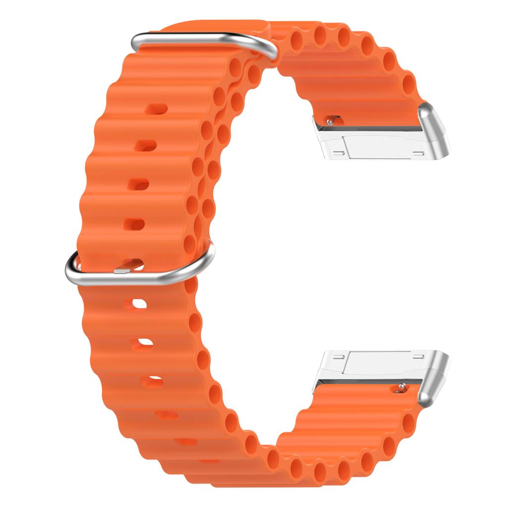 For Fitbit Sense/Sense 2/Versa 3/Versa 4 Smart Watch Band Adjustable Silicone Ocean Strap Replacement