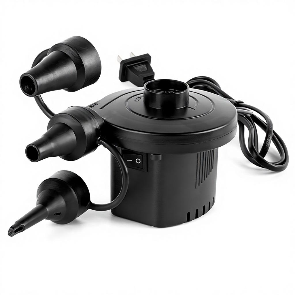 Elektrischer Luftpumpe Luftmatratze Outdoor Tragbar Zuhause Auto Doppelnutzung Aufblasbarer Pool Schlauchboot UK/EU Stecker Beutelverpackung