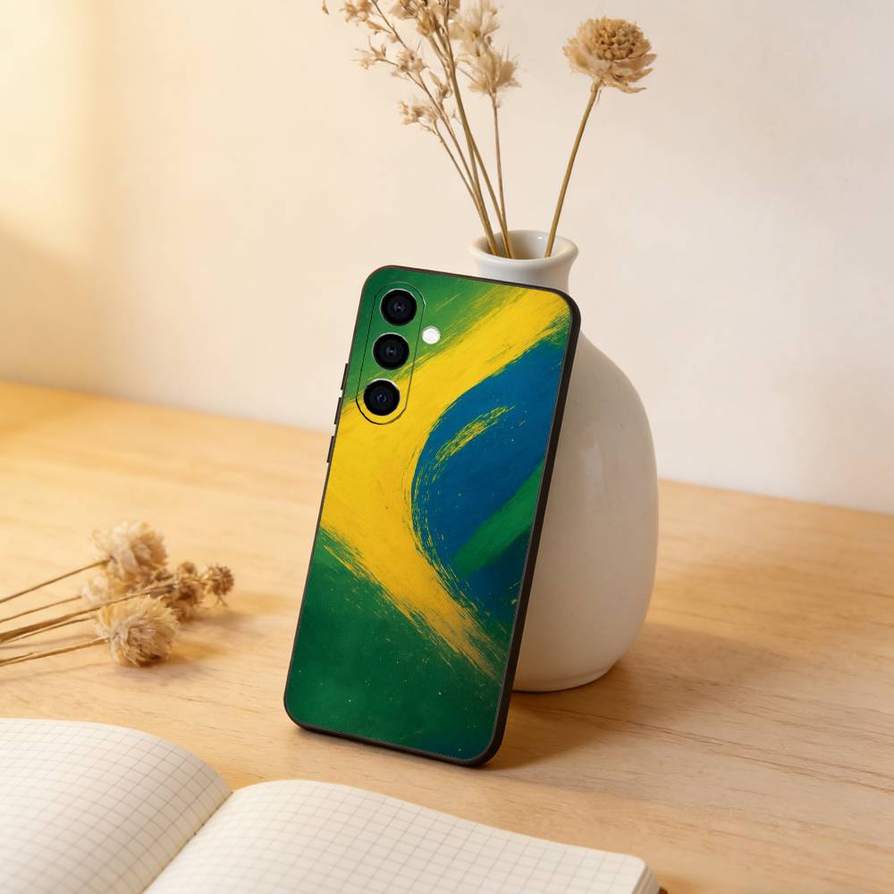 Brazil Brazilian Flag Phone Case For Samsung Galaxy A73,A72,A71,A70,A53,A52,A51,Others Soft Black Cover