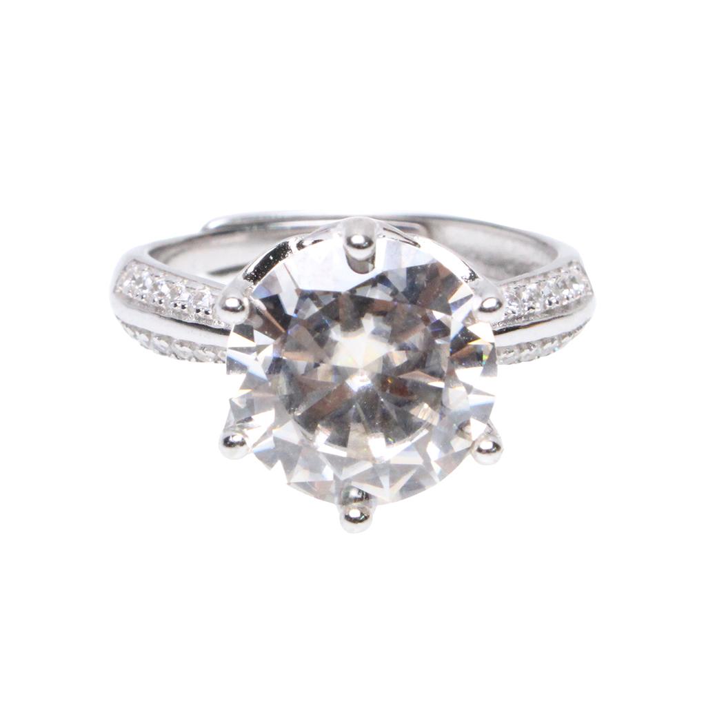 Bien Vetu Moissanite Ring 5-Carat In-Ring Pave 112