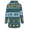 Women's Casual Christmas Print Long Sleeve Hooded Sweatshirt Top