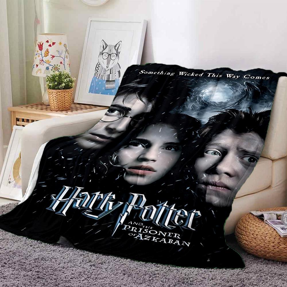 

1pc Harry Potter, Prisoner of Azkaban Flannel Blanket Soft Warm Throw for Home, Office, Travel, All-Season Cozy Bedding GiftL1025 80cmx120cm(31inx47in)